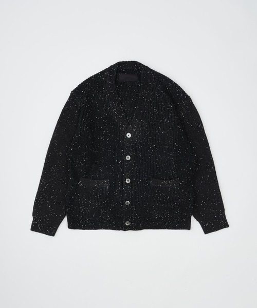 ADAM PATEK（アダムパテック）の「【ADAMPATEK/アダムパテック】 a/p blend sequined cardigan スパンコール糸カーディガン（カーディガン/ボレロ・レディース・ネイビー/ブラック・1）」の2枚目の写真