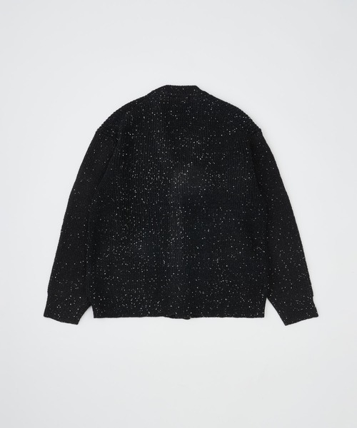 ADAM PATEK（アダムパテック）の「【ADAMPATEK/アダムパテック】 a/p blend sequined cardigan スパンコール糸カーディガン（カーディガン/ボレロ・レディース・ネイビー/ブラック・1）」の4枚目の写真