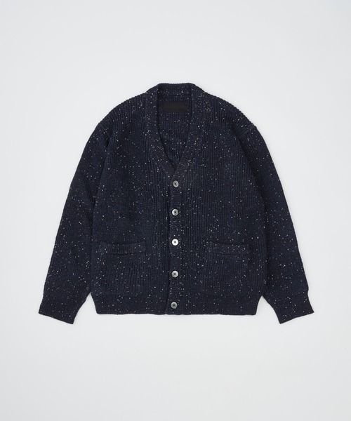 ADAM PATEK（アダムパテック）の「【ADAMPATEK/アダムパテック】 a/p blend sequined cardigan スパンコール糸カーディガン（カーディガン/ボレロ・レディース・ネイビー/ブラック・1）」の5枚目の写真