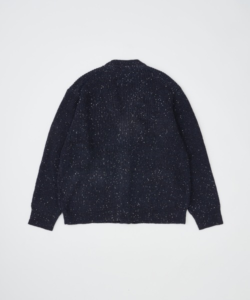 ADAM PATEK（アダムパテック）の「【ADAMPATEK/アダムパテック】 a/p blend sequined cardigan スパンコール糸カーディガン（カーディガン/ボレロ・レディース・ネイビー/ブラック・1）」の6枚目の写真