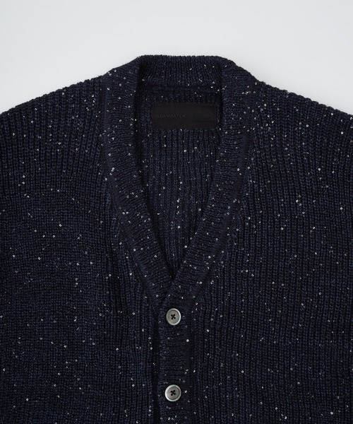 ADAM PATEK（アダムパテック）の「【ADAMPATEK/アダムパテック】 a/p blend sequined cardigan スパンコール糸カーディガン（カーディガン/ボレロ・レディース・ネイビー/ブラック・1）」の7枚目の写真