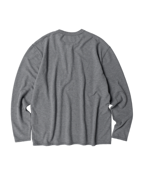 THEVINYLHOUSE（ザバイニルハウス）の「ワッフルディテール長袖Tシャツ グレー（Tシャツ/カットソー・レディース・その他・SMALL/MEDIUM/LARGE）」の3枚目の写真