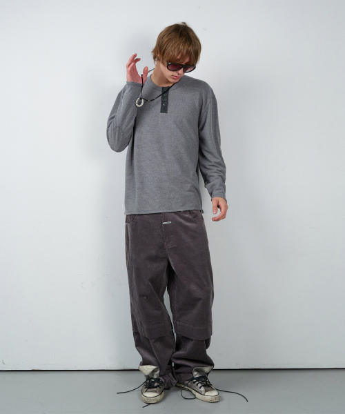 THEVINYLHOUSE（ザバイニルハウス）の「ワッフルディテール長袖Tシャツ グレー（Tシャツ/カットソー・レディース・その他・SMALL/MEDIUM/LARGE）」の8枚目の写真