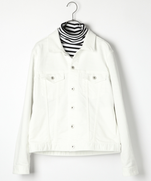 RAGEBLUE(レイジブルー)の「【抜群の着心地!】ジョグデニムジャケット/717761(デニムジャケット・メンズ・ネイビー/ホワイト/ブルー・MEDIUM/LARGE)」の1枚目の写真