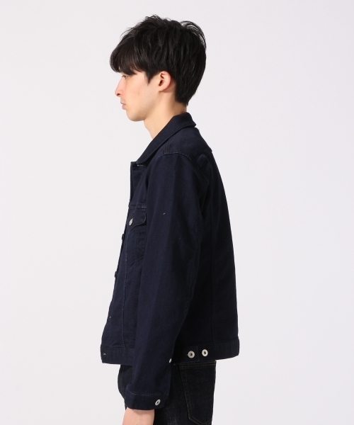 RAGEBLUE(レイジブルー)の「【抜群の着心地!】ジョグデニムジャケット/717761(デニムジャケット・メンズ・ネイビー/ホワイト/ブルー・MEDIUM/LARGE)」の4枚目の写真