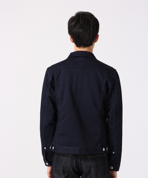 RAGEBLUE(レイジブルー)の「【抜群の着心地!】ジョグデニムジャケット/717761(デニムジャケット・メンズ・ネイビー/ホワイト/ブルー・MEDIUM/LARGE)」の5枚目の写真