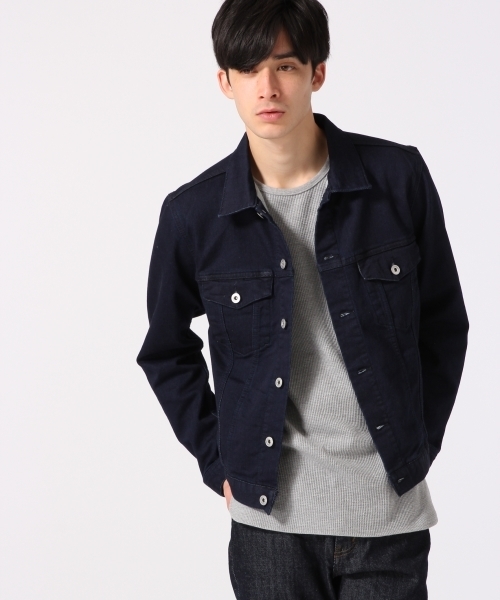 RAGEBLUE(レイジブルー)の「【抜群の着心地!】ジョグデニムジャケット/717761(デニムジャケット・メンズ・ネイビー/ホワイト/ブルー・MEDIUM/LARGE)」の18枚目の写真