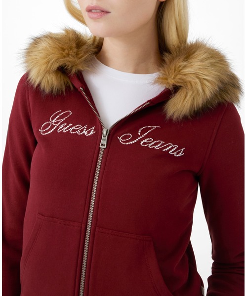 GUESS JEANS Fur Hoodie | GUESS(ゲス) JAPAN 公式オンラインストア