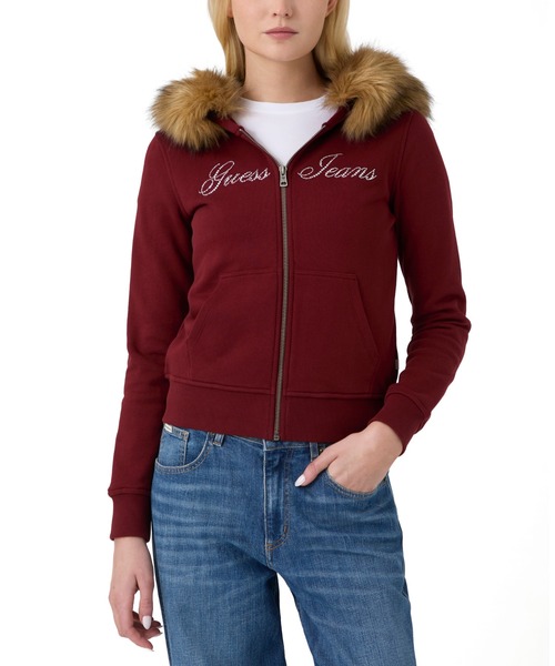 GUESS JEANS Fur Hoodie | GUESS(ゲス) JAPAN 公式オンラインストア