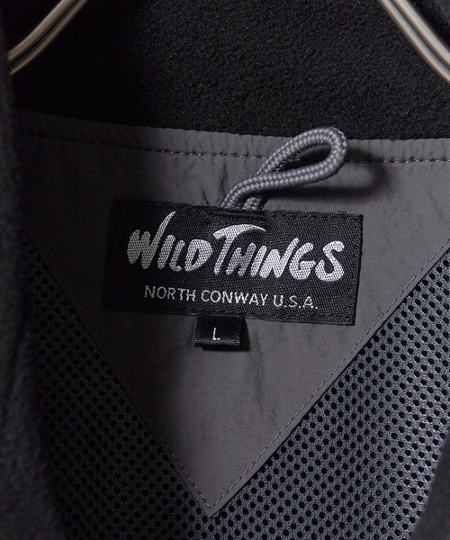 WILD THINGS(ワイルドシングス)の「WILD THINGS/ワイルドシングス BULKY FLEECE VEST バルキー フリース ベスト ミニマル メンズ レディース ロゴ刺繍 2026秋冬 秋服 冬服(ベスト・メンズ・ブラック・M/L/XL)」の9枚目の写真
