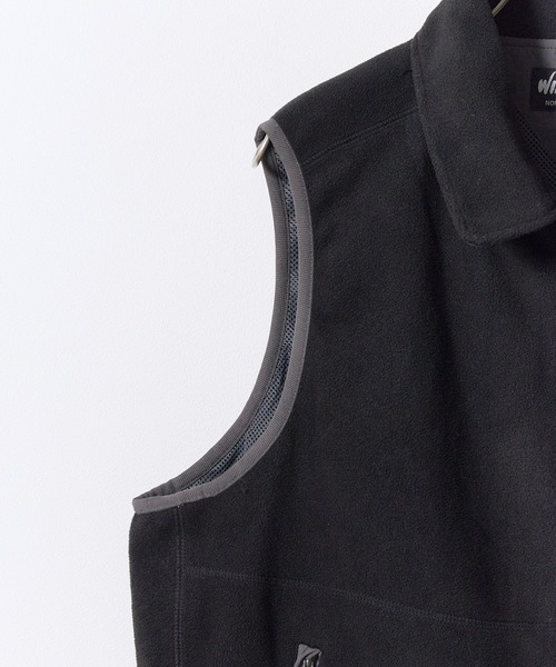 WILD THINGS(ワイルドシングス)の「WILD THINGS/ワイルドシングス BULKY FLEECE VEST バルキー フリース ベスト ミニマル メンズ レディース ロゴ刺繍 2026秋冬 秋服 冬服(ベスト・メンズ・ブラック・M/L/XL)」の7枚目の写真