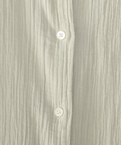 Steven Alan(スティーブンアラン)の「<Steven Alan>COTTON GAUZE LONG SHIRT/シャツ(シャツ/ブラウス・レディース・ホワイト/ナチュラル・SMALL/MEDIUM)」の5枚目の写真