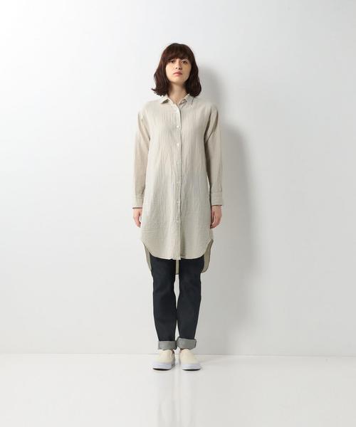 Steven Alan(スティーブンアラン)の「<Steven Alan>COTTON GAUZE LONG SHIRT/シャツ(シャツ/ブラウス・レディース・ホワイト/ナチュラル・SMALL/MEDIUM)」の8枚目の写真