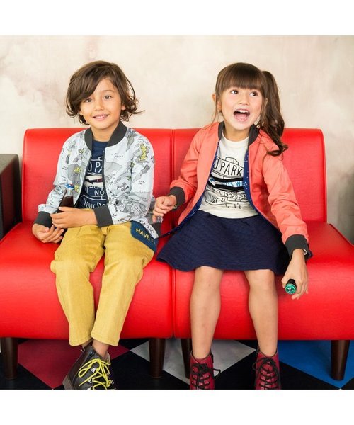 BREEZE（ブリーズ）の「ネット限定2柄リバーシブルブルゾン（ブルゾン・キッズ・レッド/カーキ・100/120/130/90/80/110/95/140）」の5枚目の写真