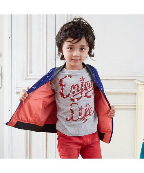 BREEZE（ブリーズ）の「ネット限定2柄リバーシブルブルゾン（ブルゾン・キッズ・レッド/カーキ・100/120/130/90/80/110/95/140）」の18枚目の写真