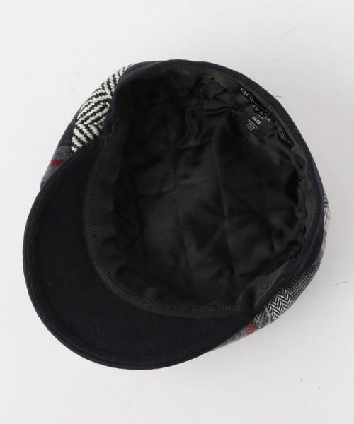 green label relaxing（グリーンレーベルリラクシング）の「・[グリッロ] BC GRILLO PATCH/W キャスケット◆（ハンチング/ベレー帽・メンズ・ダークグレー/ダークブラウン・FREE）」の6枚目の写真