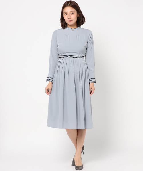 Lily Brown リリーブラウン の タックフレアーロングop ワンピース Wear