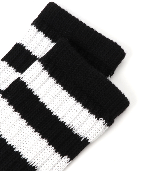 WEGO（ウィゴー）の「WEGO/ベーシックラインソックス（ソックス/靴下・メンズ・ブラック/ホワイト/トリコロール・FREE）」の4枚目の写真