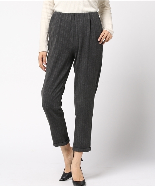 laboratory work（ラボラトリーワーク）の「ＴＲ起毛裾ダブル付けゴムパンツ（その他パンツ・レディース・ネイビー/ブラック/グレー系その他・MEDIUM）」の12枚目の写真