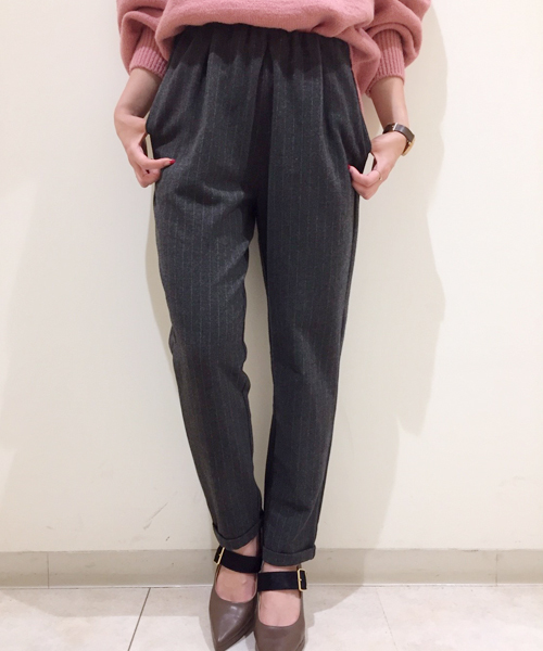 laboratory work（ラボラトリーワーク）の「ＴＲ起毛裾ダブル付けゴムパンツ（その他パンツ・レディース・ネイビー/ブラック/グレー系その他・MEDIUM）」の14枚目の写真