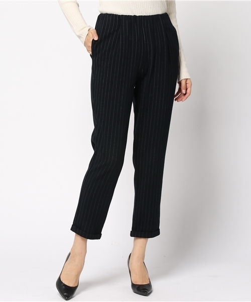 laboratory work（ラボラトリーワーク）の「ＴＲ起毛裾ダブル付けゴムパンツ（その他パンツ・レディース・ネイビー/ブラック/グレー系その他・MEDIUM）」の3枚目の写真