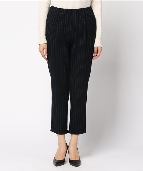 laboratory work（ラボラトリーワーク）の「ＴＲ起毛裾ダブル付けゴムパンツ（その他パンツ・レディース・ネイビー/ブラック/グレー系その他・MEDIUM）」の4枚目の写真