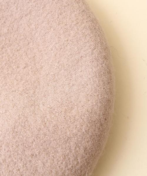 coen(コーエン)の「カラーベレー3(ハンチング/ベレー帽・レディース・ベージュ/ワインレッド/ブラック/グレー・FREE)」の12枚目の写真