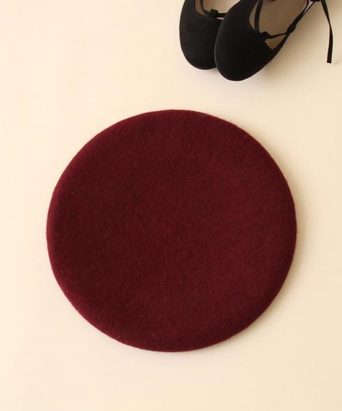 coen(コーエン)の「カラーベレー3(ハンチング/ベレー帽・レディース・ベージュ/ワインレッド/ブラック/グレー・FREE)」の13枚目の写真