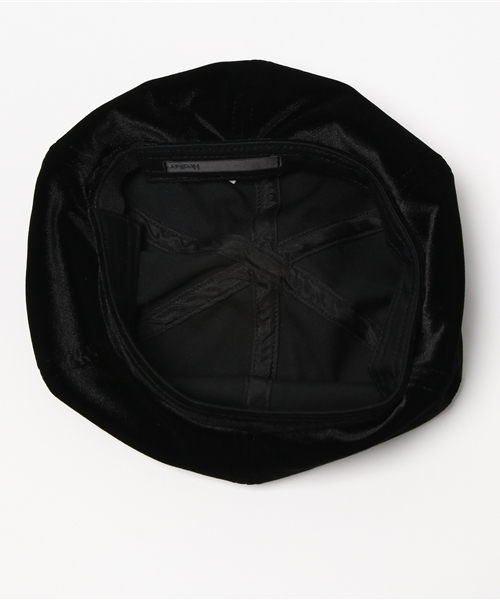 Heather（ヘザー）の「ベロアベレー 765010（ハンチング/ベレー帽・レディース・ブラック/ブラウン系その他/ネイビー・FREE）」の4枚目の写真