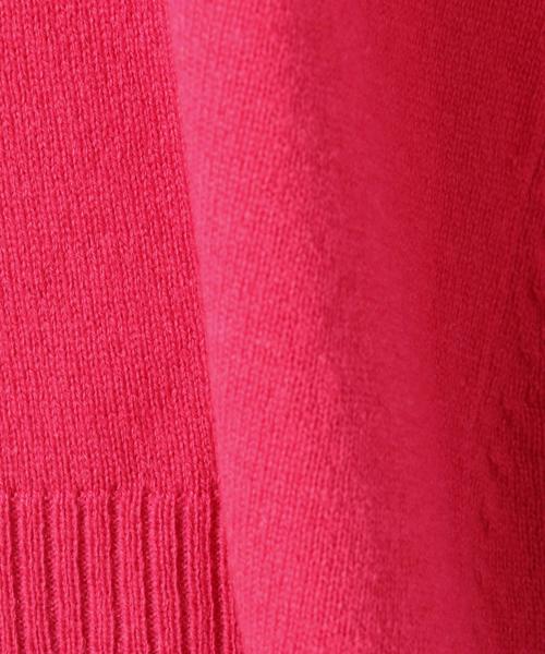 green label relaxing（グリーンレーベルリラクシング）の「KF ウールカシミヤ ワイド リッタイ Vネック ニット ◆（ニット/セーター・レディース・ライトグレー/ライトブルー/ベージュ/ネイビー/オフホワイト/オリーブ/ピンク/イエロー・FREE）」の13枚目の写真