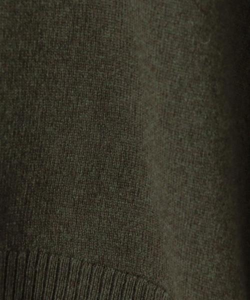 green label relaxing（グリーンレーベルリラクシング）の「KF ウールカシミヤ ワイド リッタイ Vネック ニット ◆（ニット/セーター・レディース・ライトグレー/ライトブルー/ベージュ/ネイビー/オフホワイト/オリーブ/ピンク/イエロー・FREE）」の17枚目の写真