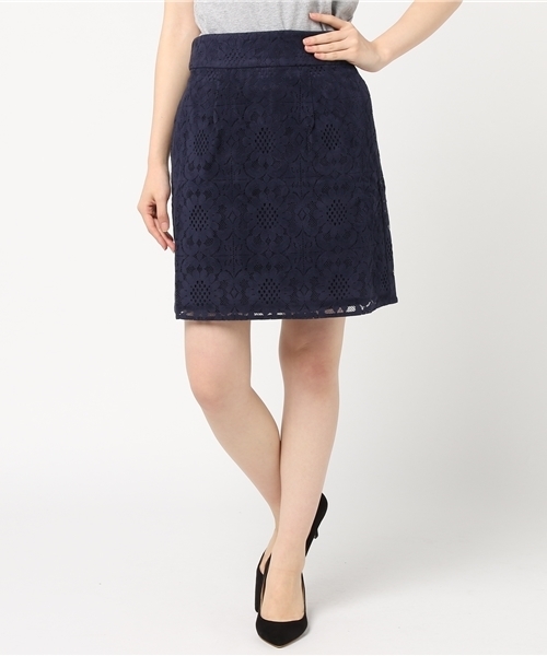 RAY CASSIN（レイカズン）の「スウェードレースミニスカート（スカート・レディース・ブラック/ネイビー/キャメル・FREE）」の3枚目の写真