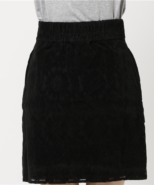 RAY CASSIN（レイカズン）の「スウェードレースミニスカート（スカート・レディース・ブラック/ネイビー/キャメル・FREE）」の9枚目の写真