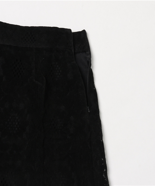 RAY CASSIN（レイカズン）の「スウェードレースミニスカート（スカート・レディース・ブラック/ネイビー/キャメル・FREE）」の6枚目の写真