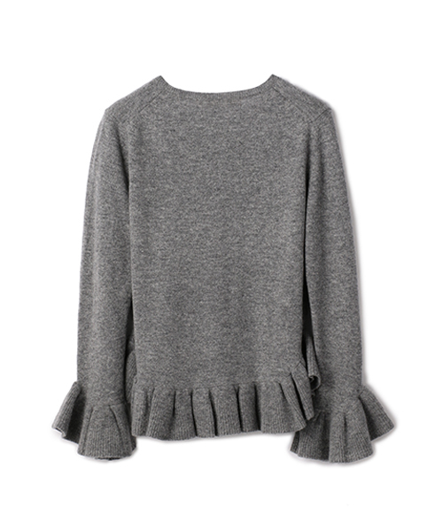 ESTNATION（エストネーション）の「ESTNATION フリルクルーネック