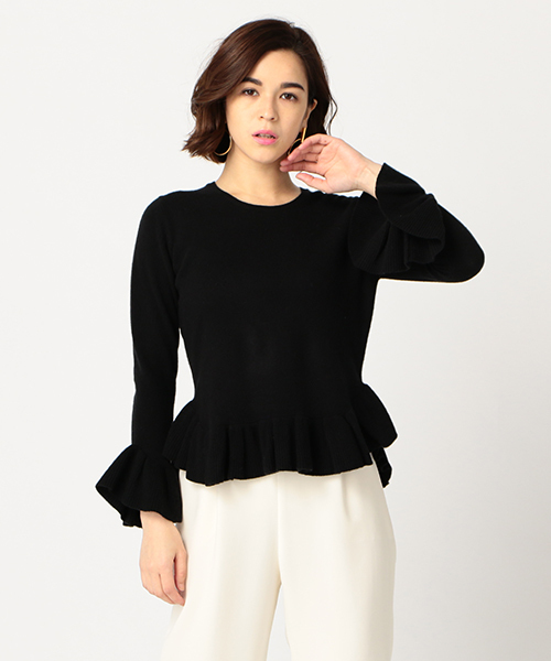 ESTNATION（エストネーション）の「ESTNATION フリルクルーネック