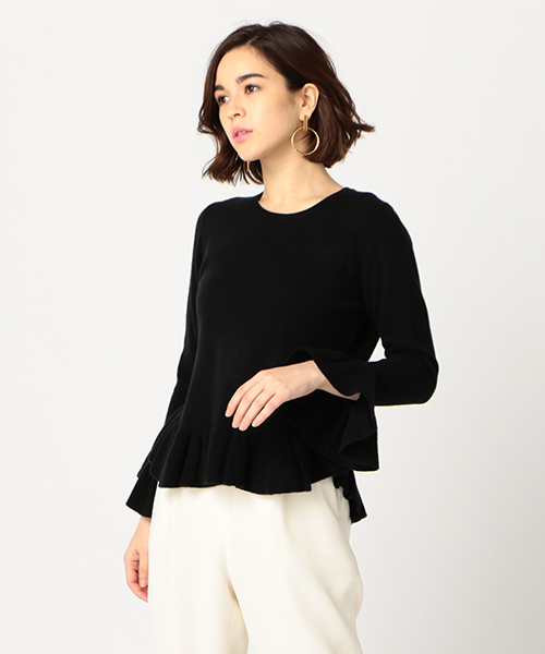 ESTNATION（エストネーション）の「ESTNATION フリルクルーネック