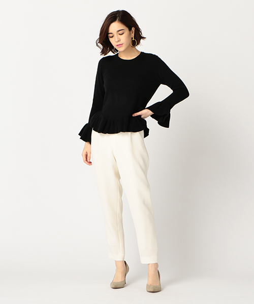 ESTNATION（エストネーション）の「ESTNATION フリルクルーネック