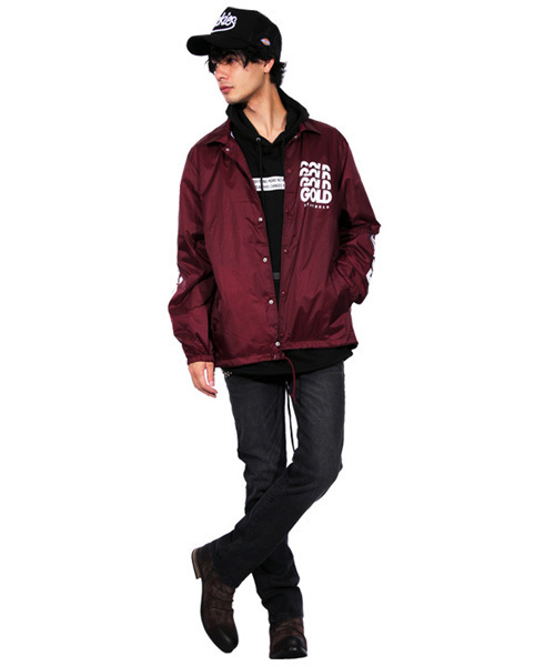 ８(eight)（エイト）の「ロゴ コーチジャケット ナイロンジャケット（ナイロンジャケット・メンズ・ブラック/ネイビー/カーキ/ワイン・MEDIUM/LARGE/X-LARGE）」の13枚目の写真