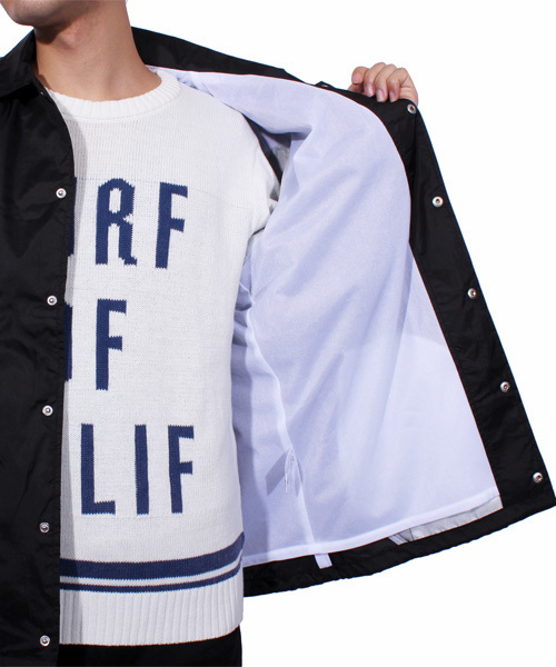 ８(eight)（エイト）の「ロゴ コーチジャケット ナイロンジャケット（ナイロンジャケット・メンズ・ブラック/ネイビー/カーキ/ワイン・MEDIUM/LARGE/X-LARGE）」の17枚目の写真