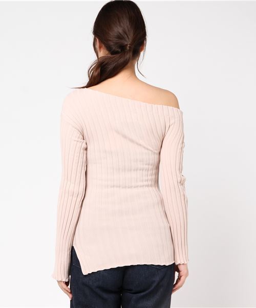 SHIPS(シップス)の「JANE SMITH:12Gワンショルダーニット(ニット/セーター・レディース・ベージュ/ブラウン/オリーブ・ONE SIZE)」の5枚目の写真