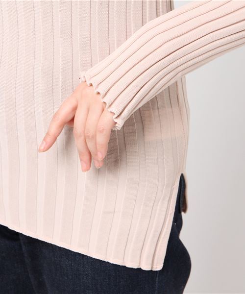 SHIPS(シップス)の「JANE SMITH:12Gワンショルダーニット(ニット/セーター・レディース・ベージュ/ブラウン/オリーブ・ONE SIZE)」の7枚目の写真