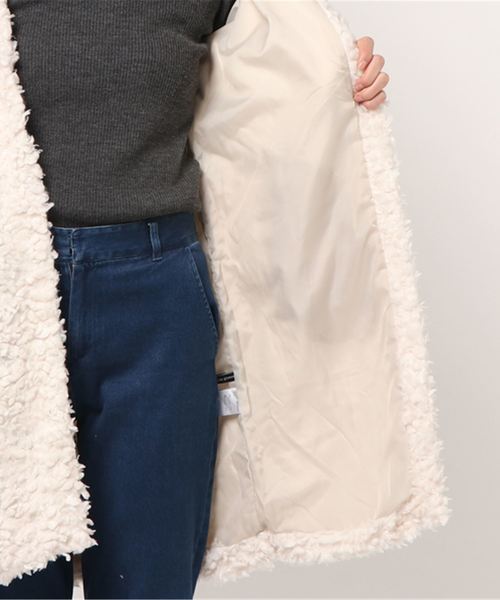 フェイクファーフーディコート（その他アウター）｜STYLEBLOCK