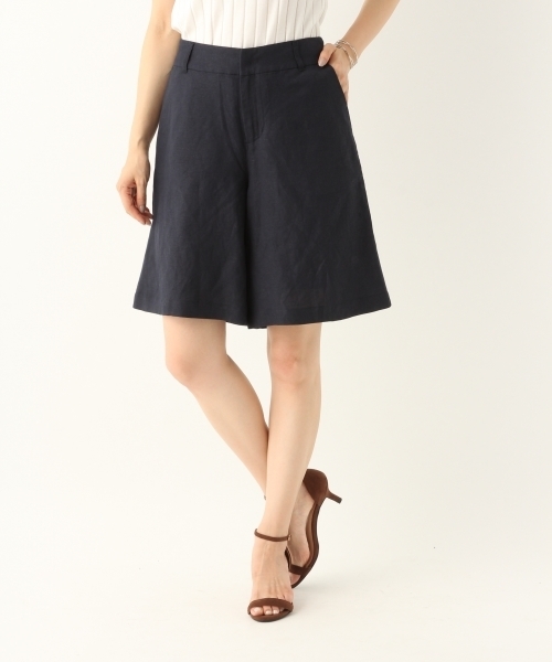 A part by(アパートバイ)の「LiRyキュロットパンツ 787758(その他パンツ・レディース・ベージュ/ネイビー・MEDIUM/LARGE)」の1枚目の写真
