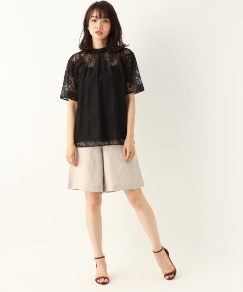 A part by(アパートバイ)の「LiRyキュロットパンツ 787758(その他パンツ・レディース・ベージュ/ネイビー・MEDIUM/LARGE)」の4枚目の写真