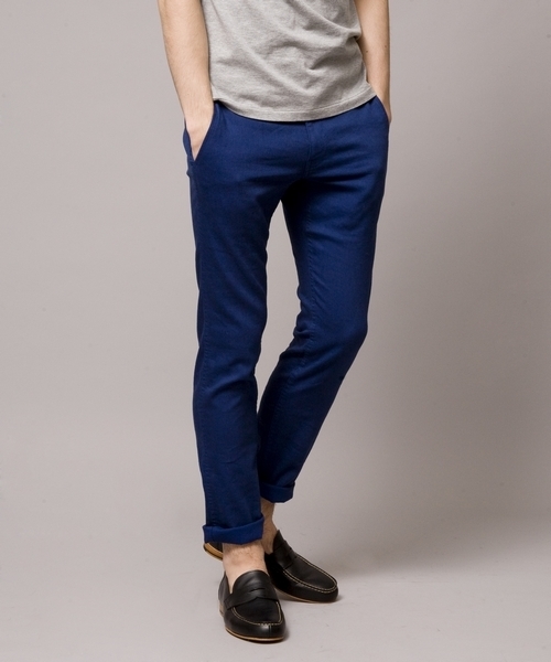 MONKEY TIME（モンキータイム）の「MT ∴ストレッチツイル スキニー ノープリーツパンツ◆§4（その他パンツ・メンズ・ベージュ/ロイヤルブルー・SMALL/MEDIUM/LARGE/X-LARGE）」の2枚目の写真