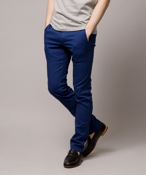 MONKEY TIME（モンキータイム）の「MT ∴ストレッチツイル スキニー ノープリーツパンツ◆§4（その他パンツ・メンズ・ベージュ/ロイヤルブルー・SMALL/MEDIUM/LARGE/X-LARGE）」の3枚目の写真