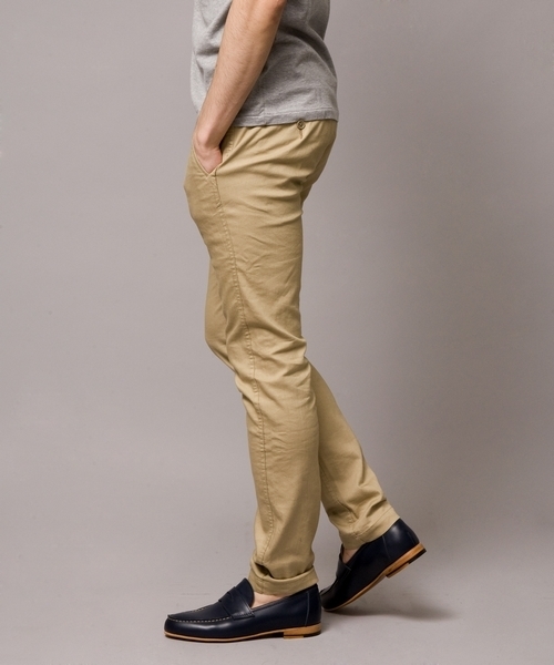 MONKEY TIME（モンキータイム）の「MT ∴ストレッチツイル スキニー ノープリーツパンツ◆§4（その他パンツ・メンズ・ベージュ/ロイヤルブルー・SMALL/MEDIUM/LARGE/X-LARGE）」の4枚目の写真