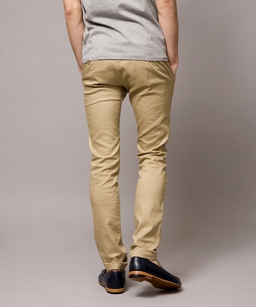 MONKEY TIME（モンキータイム）の「MT ∴ストレッチツイル スキニー ノープリーツパンツ◆§4（その他パンツ・メンズ・ベージュ/ロイヤルブルー・SMALL/MEDIUM/LARGE/X-LARGE）」の5枚目の写真