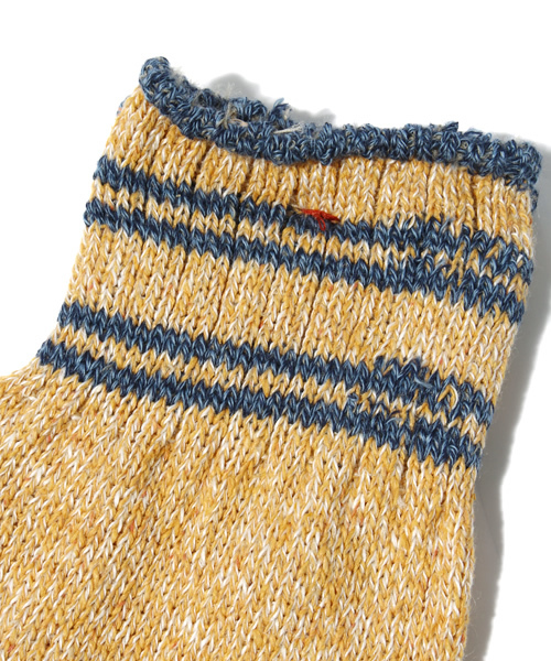 JOURNAL STANDARD J.S HOMESTEAD（ジャーナルスタンダードホームステッド）の「L/S ボーダークルーソックス（ソックス/靴下・メンズ・チャコールグレー/ダークブルー/グリーン系その他/マスタード・FREE）」の5枚目の写真